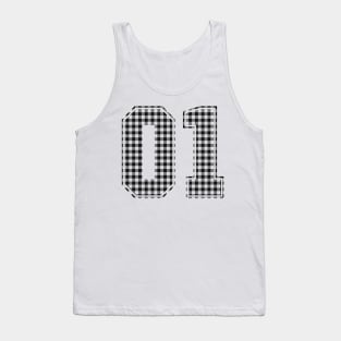 Plaid Number - 01 - Dark Tank Top